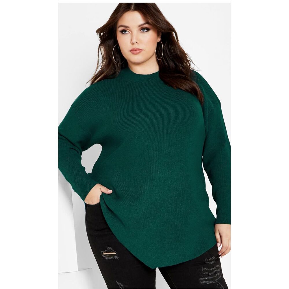NEW Green City Chic Plus Size Madison Sweater XXS 12 $75